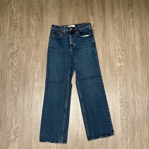 Abercrombie & Fitch Dark Blue High Rise 90s Relaxed Jeans